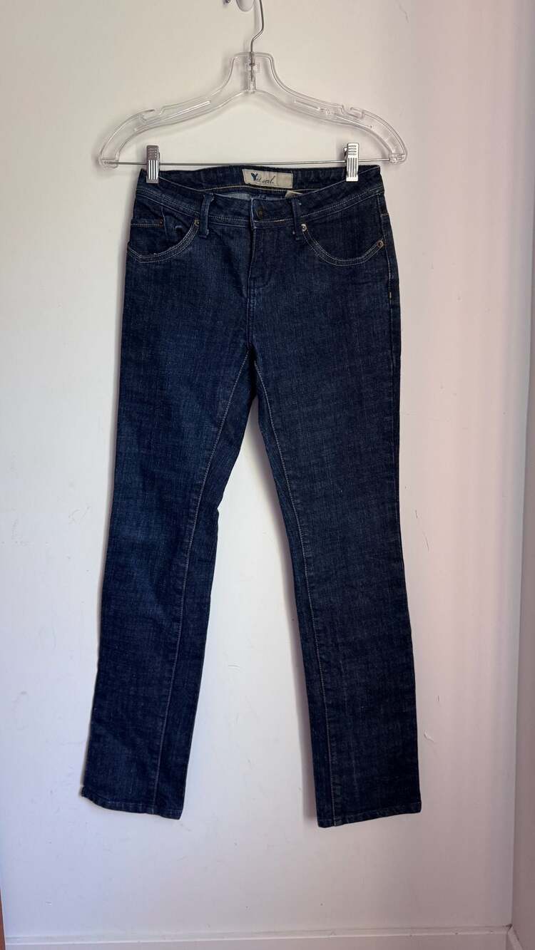 Y2K vintage Wet Seal Size 5 Dark Wash Straight Leg Jeans
